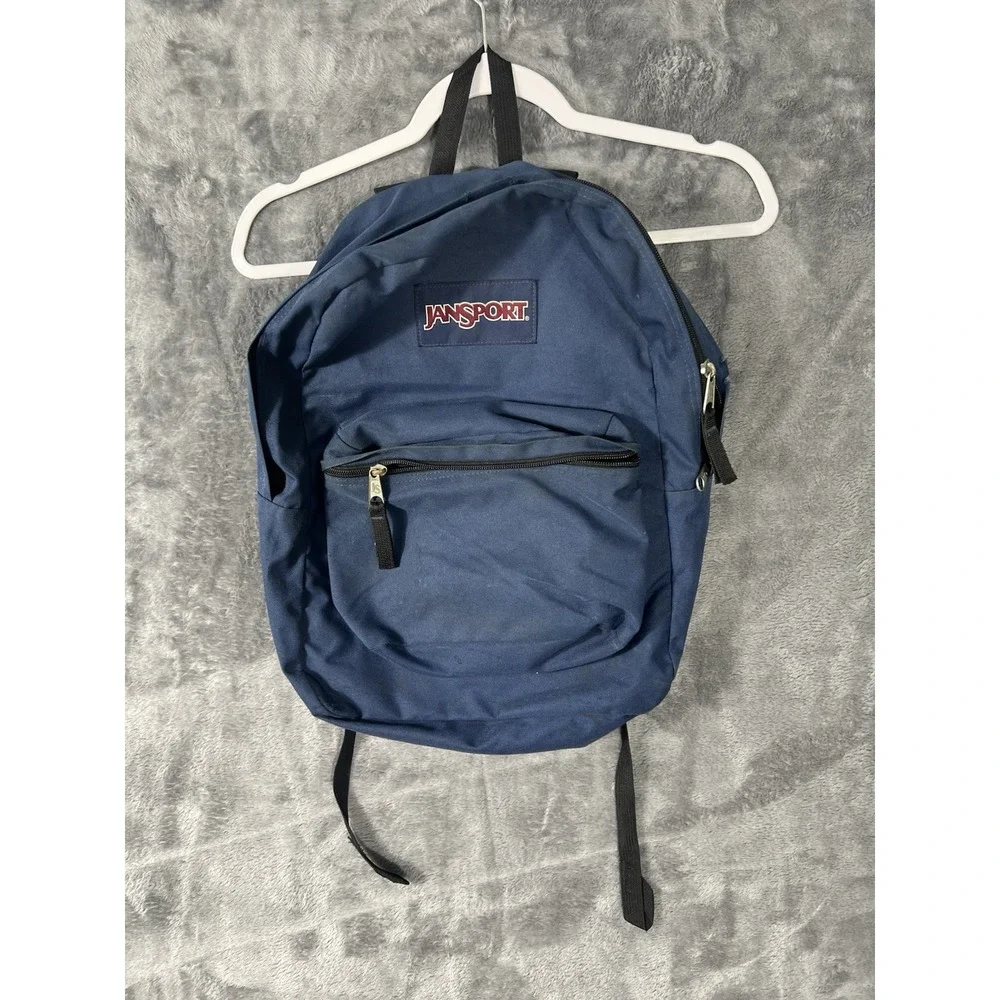 JanSport SuperBreak Navy Blue Backpack School Bag JS00T501 Classic 25L